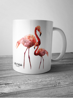 Kubek z flamingami